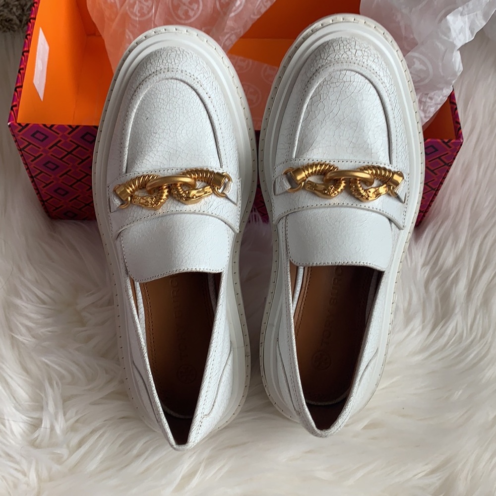 New Tory Burch Jessa Lug Sole Loafer